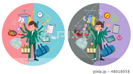 flat type school boy green jersey_mulch task 48018058