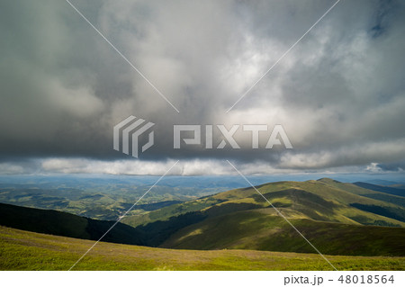 Rain clouds above Carpathians 48018564