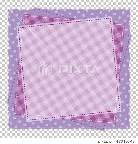 Patchwork style pattern Pattern frame... - Stock Illustration [48019545 ...