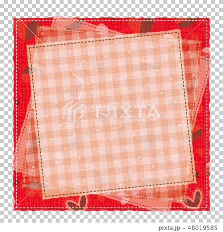 Patchwork style pattern Pattern frame... - Stock Illustration [48019585 ...