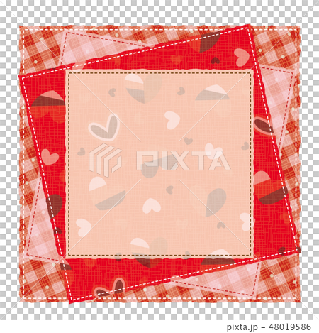 Patchwork style pattern Pattern frame... - Stock Illustration [48019586 ...