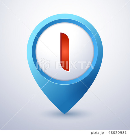 I letter map pin pointer mobile logo template I letter map pin pointer mobile logo template 48020981
