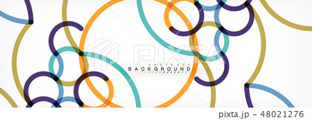 Abstract color lines on white. Modern colorful flow poster wave. Art design for your project 48021276