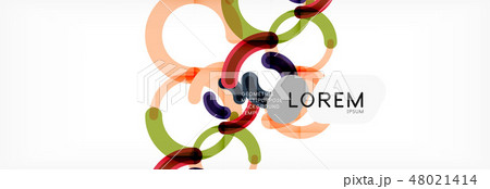 Linear design circle background 48021414