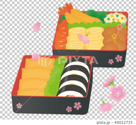 お花見弁当のイラスト素材 お花見弁当のイラスト素材