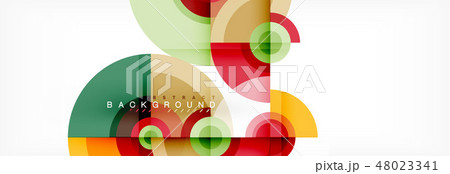 Vector circle composition, geometric minimal design illustration Vector circle composition, geometric minimal design illustration 48023341