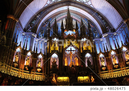 ノートルダム大聖堂　モントリオール　カナダ 48026475