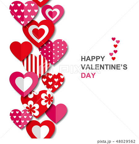 Decorative Hearts Seamless Background Vertical Decorative Hearts Seamless Background Vertical 48029562