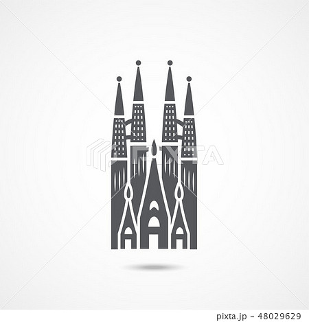 Barcelona Sagrada Familia Icon 48029629