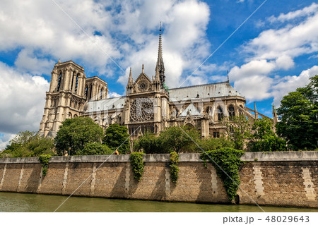 Notre-Dame de Paris cathedral in Paris. 48029643