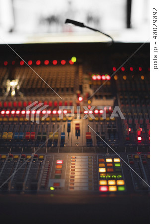 sound equipment at the concert 48029892