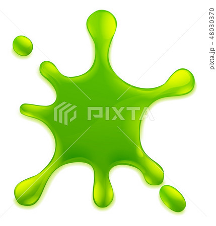 Slime Green Goo Messy Blobs Splat 48030370