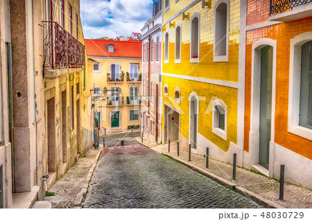 Lisbon, Portugal city street view 48030729