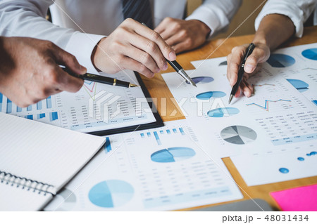 Co working conference, Business team meeting present discussing 48031434