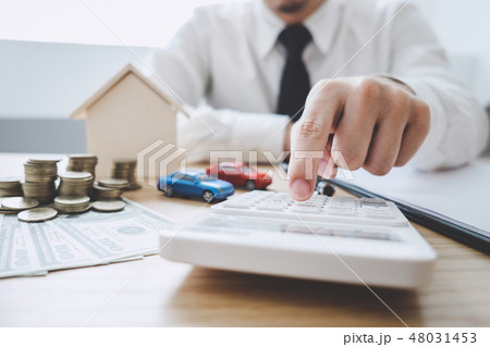 Business Financing Accounting Banking Concept, businessman doing Business Financing Accounting Banking Concept, businessman doing 48031453