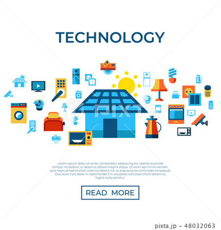 Digital vector smart and digital home 48032063