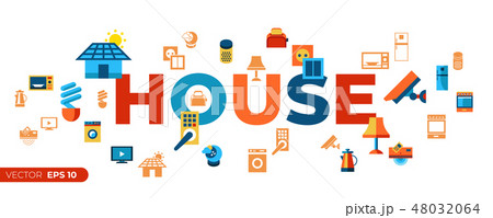 Digital vector smart and digital home 48032064