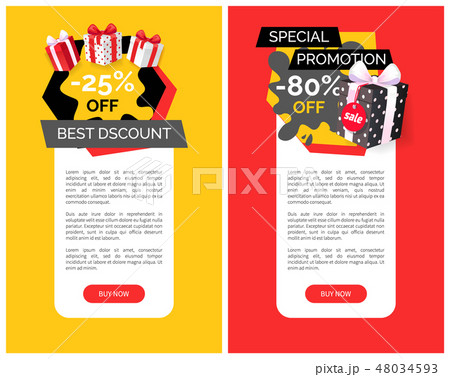 All Products Sale, Discounts on Web Pages Set 48034593