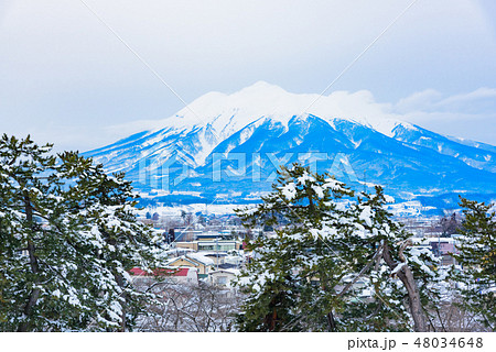 弘前城からの岩木山 48034648
