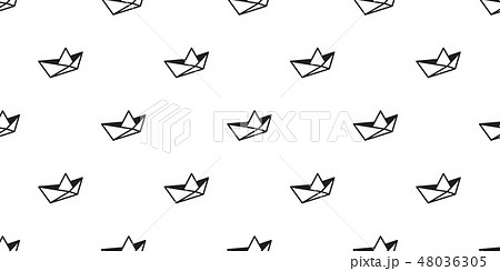 boat seamless pattern vector origami yacht anchor boat seamless pattern vector origami yacht anchor 48036305