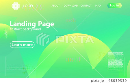 Website landing page. Geometric background. Website landing page. Geometric background. 48039339