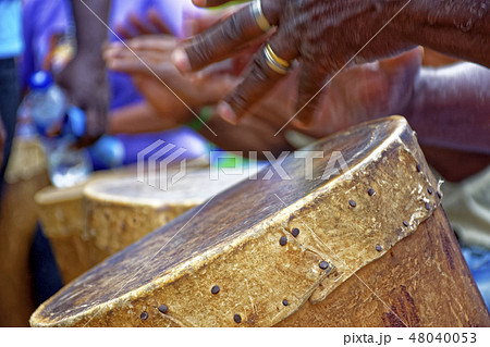 Brazilian rustic ethnic drums players Brazilian rustic ethnic drums players 48040053