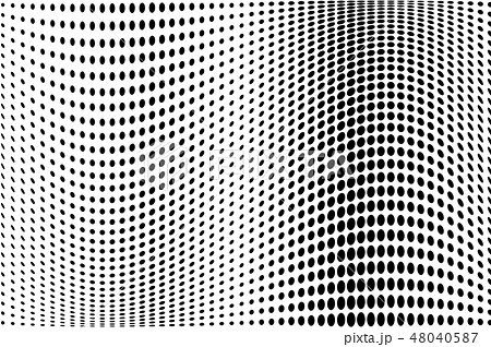 Wave dotted background. Abstract halftone pattern Wave dotted background. Abstract halftone pattern 48040587