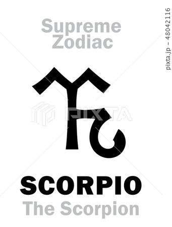 Astrology Supreme Zodiac Scorpio The Scorpion のイラスト素材