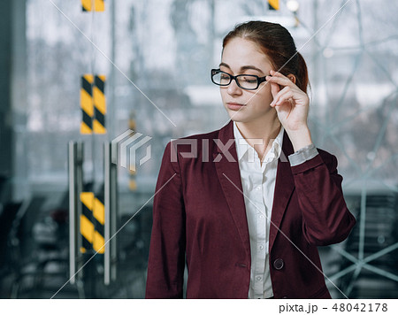 confident teamlead successful career young woman confident teamlead successful career young woman 48042178