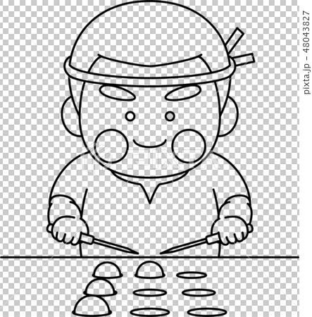 少年キャラクタータコ焼き 48043827