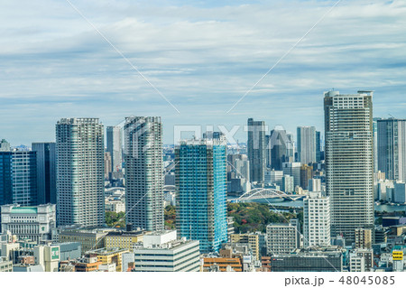 東京タワー展望台から見える東京の街並み 48045085