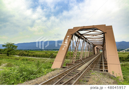 日本最古の鉄橋　最上川橋梁 48045957