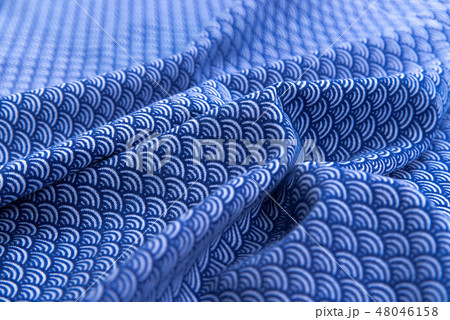青海波の日本手拭い 青海波の日本手拭い 48046158