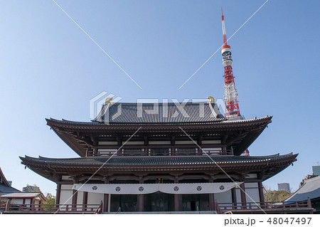 東京都　港区　増上寺（ぞうじょうじ）　大殿（本堂） 48047497