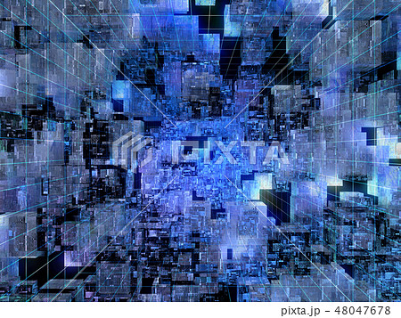 グラフィック　ＣＧ　背景素材　ネットワーク 48047678