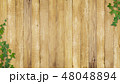 背景-壁-木目-葉-ツタ-春-夏 48048894
