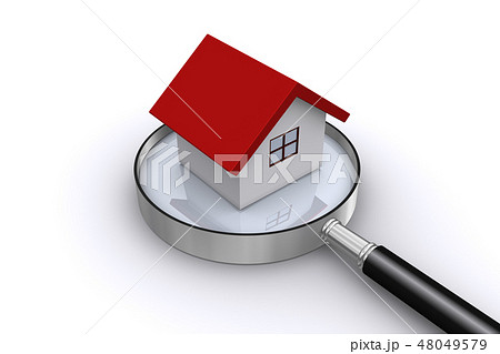 虫眼鏡で家をチェック 虫眼鏡で家をチェック 48049579
