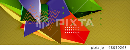 Abstract background, colorful minimal abstract triangle composition Abstract background, colorful minimal abstract triangle composition 48050263