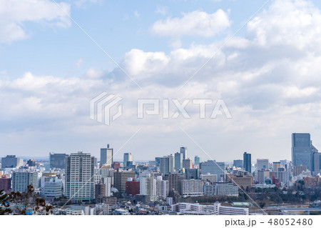 仙台市街　仙台城跡からの俯瞰 48052480