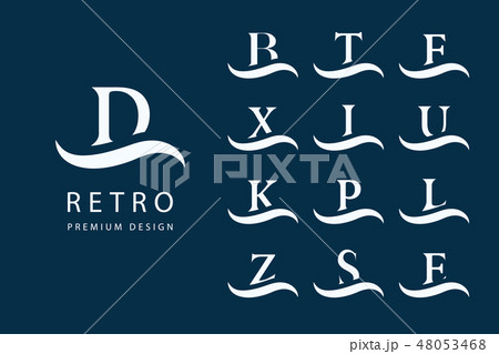 Abstract Logo Design. Modern Emblems. Set Vectors 48053468