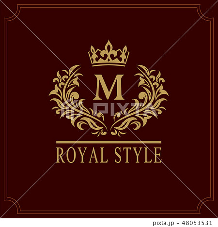 Calligraphic elegant beautiful logo Letter emblem Calligraphic elegant beautiful logo Letter emblem 48053531