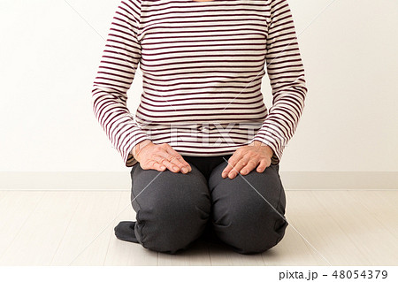 シニア　正座 48054379