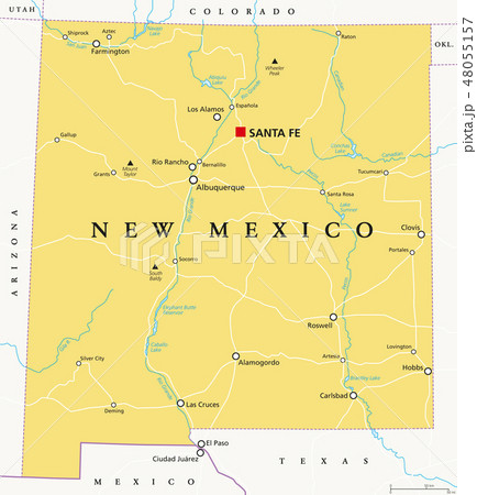 New Mexico, United States, political map 48055157