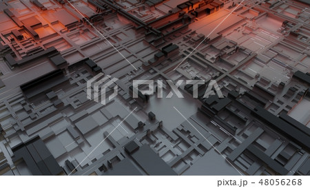 3d render Abstract Technology Background With Cubes 3d render Abstract Technology Background With Cubes 48056268