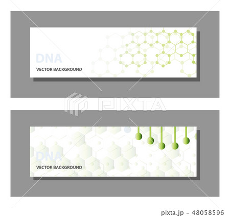 Set of 9 vector templates for presentation slides. Graphic design of molecule structure, blue 48058596