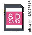 SDカード模様文字(ピンク) 48058616