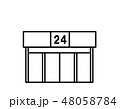 コンビニ24(線画) 48058784