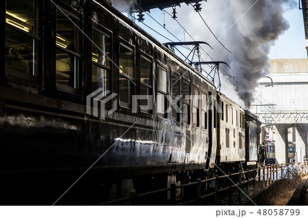 2019年 冬季特別運転 秩父鉄道ＳＬバイオエクスプレスが熊谷駅発車シーン 48058799