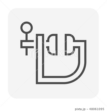 clamp tools icon 48061095