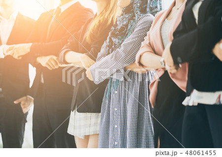 multination people hand hold together  48061455